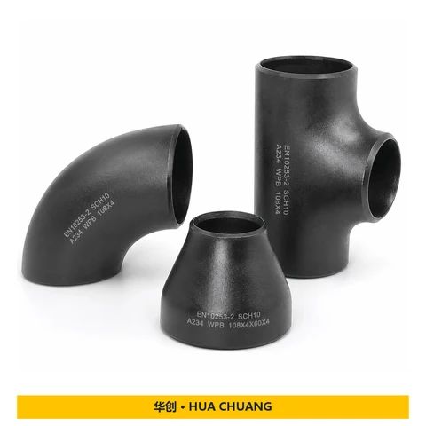Accesorios para soldadura a tope — EN 10253 · Acero al carbono · A234 WPB · SCH10 · Sin costura