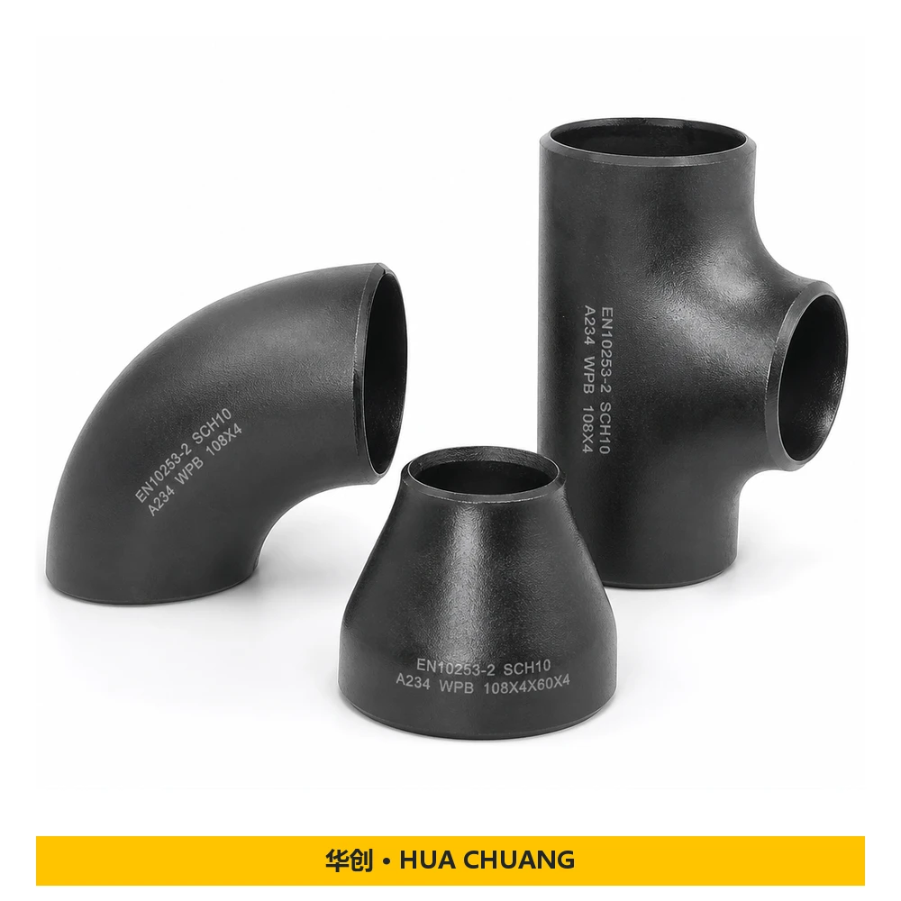 Butt weld pipe fittings — EN 10253 · Carbon steel · A234 WPB · SCH10 · Seamless