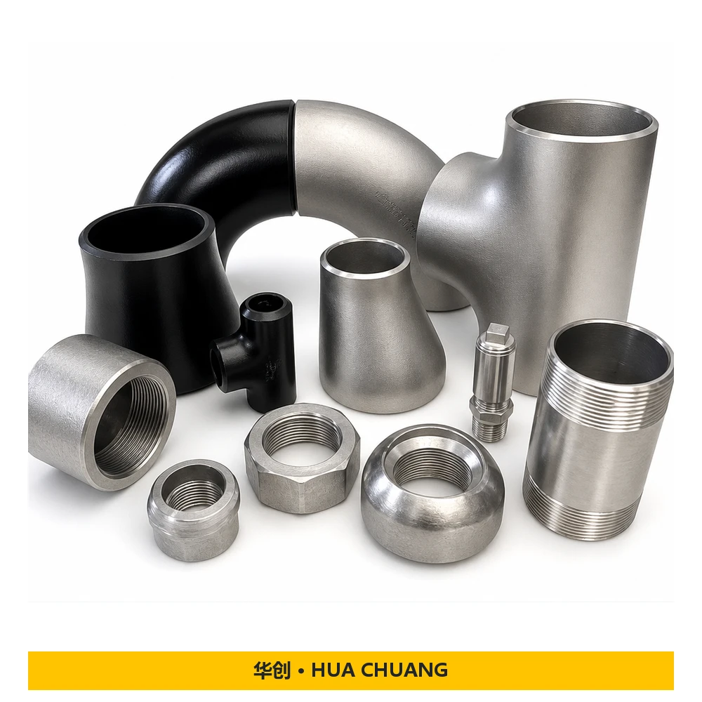 وصلات لحام تناكبي سلسلة منتجات — ASME B16.9 · 90° / 180° / 45° · غير ملحوم / ملحوم