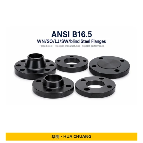 فلنجات الأنابيب سلسلة منتجات — ASME B16.5 · فولاذ كربوني / فولاذ مقاوم للصدأ · A105 / A182 F304 · 150LBS