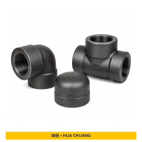 Forged pipe fittings — ASME B16.11 · Carbon steel · A105 · 3000LB / 2000LB