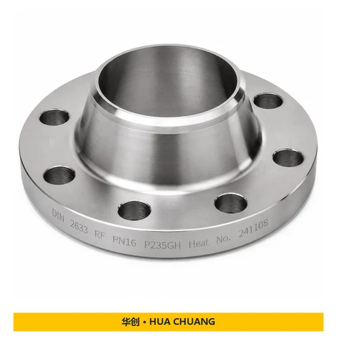 Pipe flanges — DIN 2633 · Carbon steel · P235GH · PN16 · RF