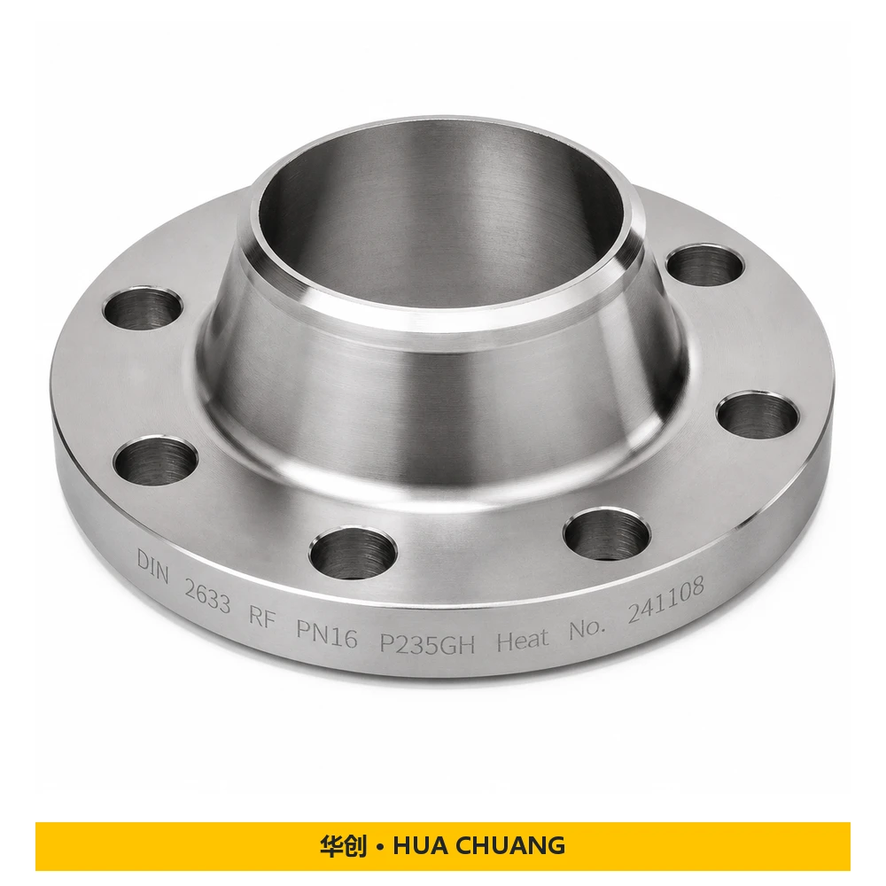 Pipe flanges — DIN 2633 · Carbon steel · P235GH · PN16 · RF