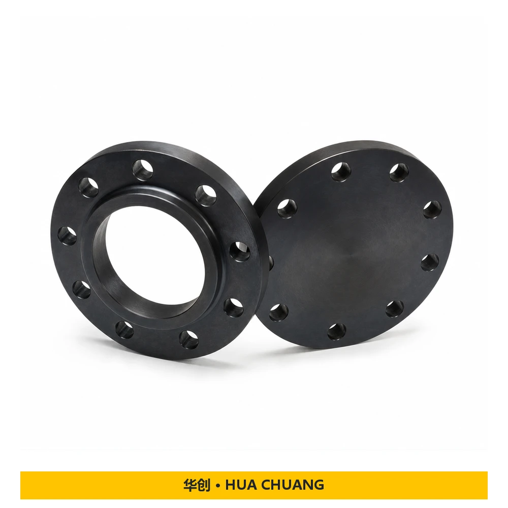 Slip-on flanges / Blind flanges Product series — BS 4504 / BS 10 · Carbon steel · DN200 · PN16