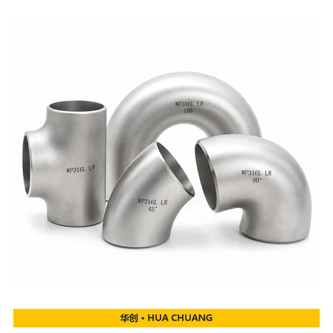 Butt weld pipe fittings — Stainless steel · WP316L · 180° / 45° / 90° / 180° · LR · Seamless