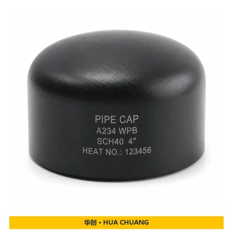 Pipe end caps — Carbon steel · Protective oil