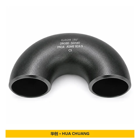 Pipe elbows — ASME B16.9 · PN16 · 180° / 180°