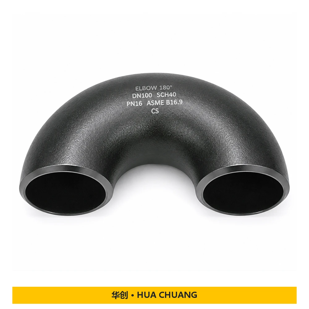 Pipe elbows — ASME B16.9 · PN16 · 180° / 180°