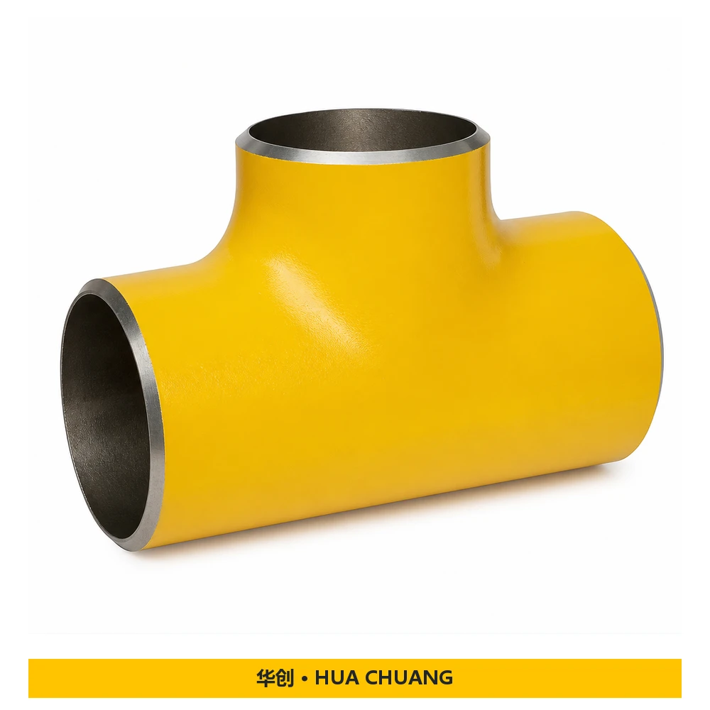 Pipe tees — ASME B16.9 · 16" · SCH20 · Yellow paint