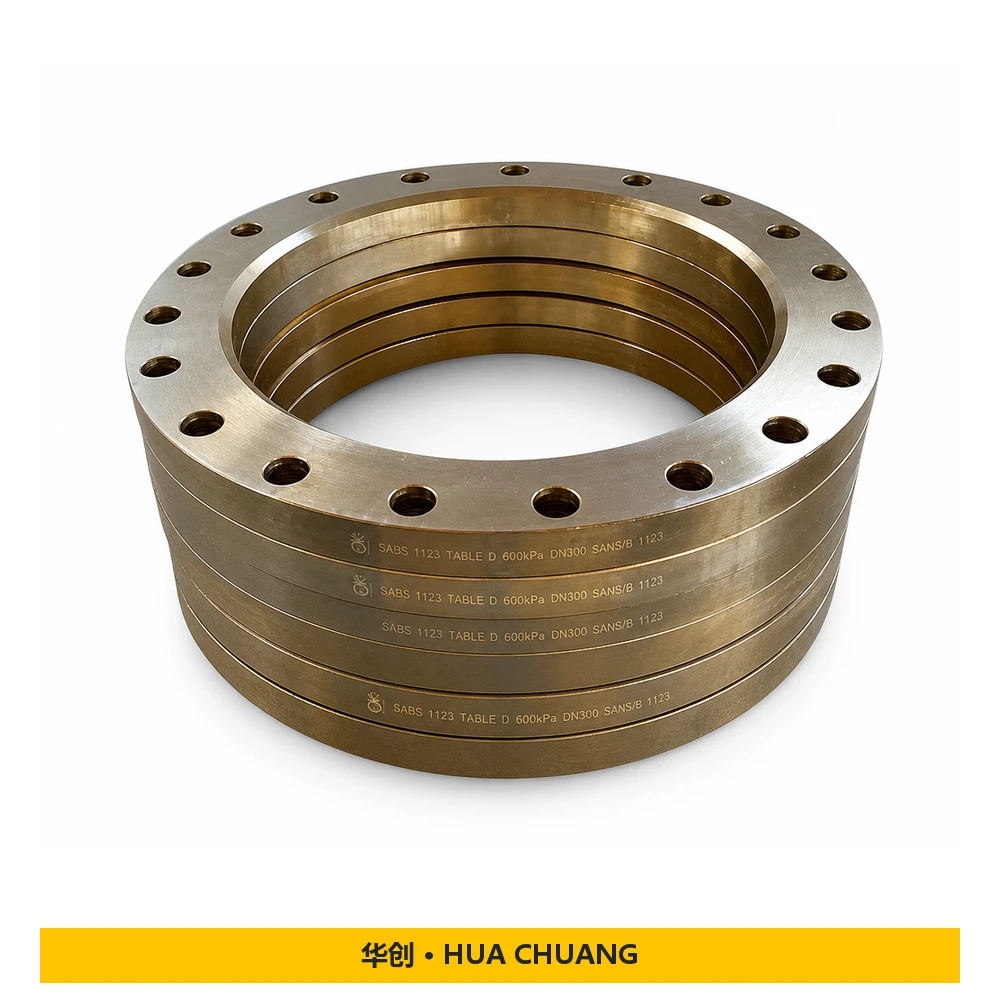 Bridas planas — SABS 1123 · Acero al carbono · 600 kPa / 1000 kPa / 1600 kPa / 2500 kPa