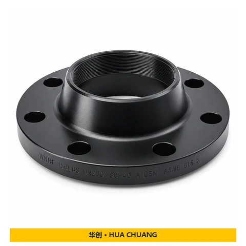 Weld neck flanges / Threaded flanges Product series — Carbon steel · A105N · DN200 · 150LBS · Black paint