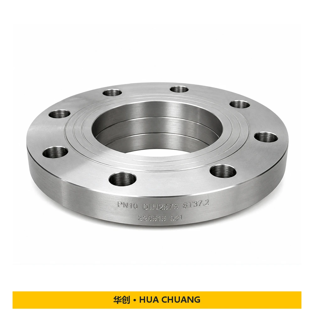 Pipe flanges — DIN 2576 · Carbon steel · ST37.2 · PN10