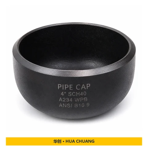Pipe end caps Product series — ASME B16.9 · Carbon steel · A234 WPB · SCH 40