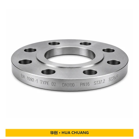 Losflansche — EN 1092-1 · TYPE 02 · Kohlenstoffstahl · ST37.2 / S235JR · PN16 · Schutzöl