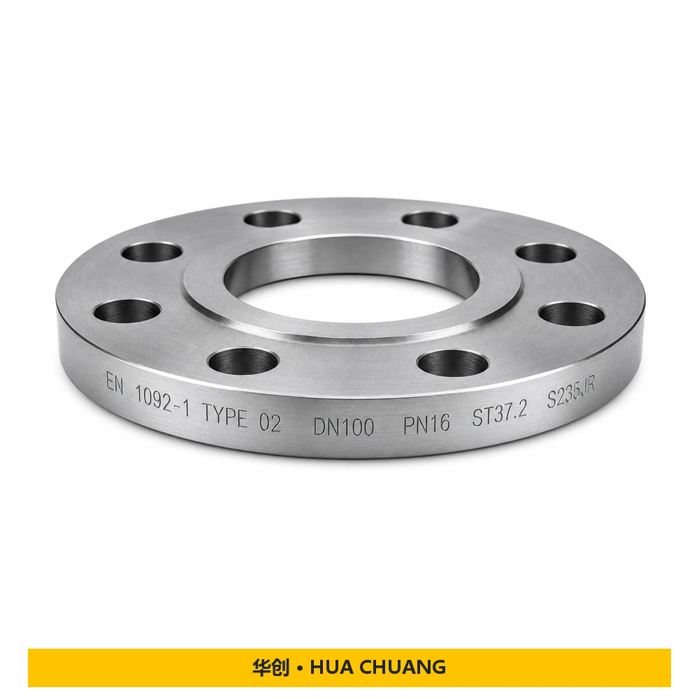 Losflansche — EN 1092-1 · TYPE 02 · Kohlenstoffstahl · ST37.2 / S235JR · PN16 · Schutzöl