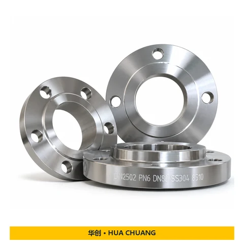 Plate flanges — DIN 2502 / DIN 2633 / DIN 2566 · Stainless steel · PN6