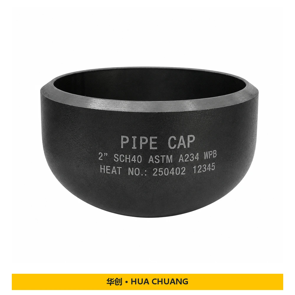 Pipe end caps — Carbon steel / Stainless steel · 304L / 316L / A234 WPB · 2" · SCH40 / SCH80 / XS / SCH160