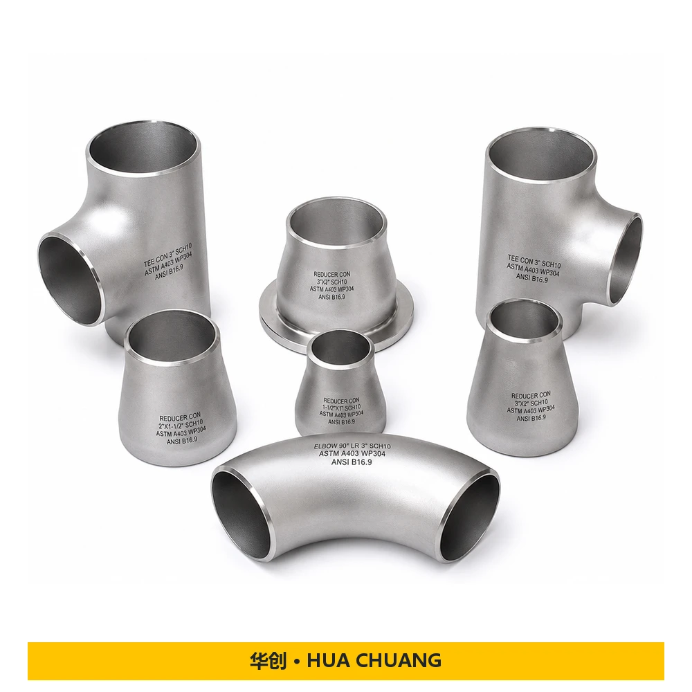 Pipe tees Product series — ASME B16.9 / JIS B2311 / DIN 2615 · Carbon steel / Stainless steel · 90° / 45° · Seamless / Welded