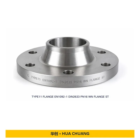 Weld neck flanges — EN 1092-1 / DIN 2633 · TYPE11 · Carbon steel · ST37.2 · PN16