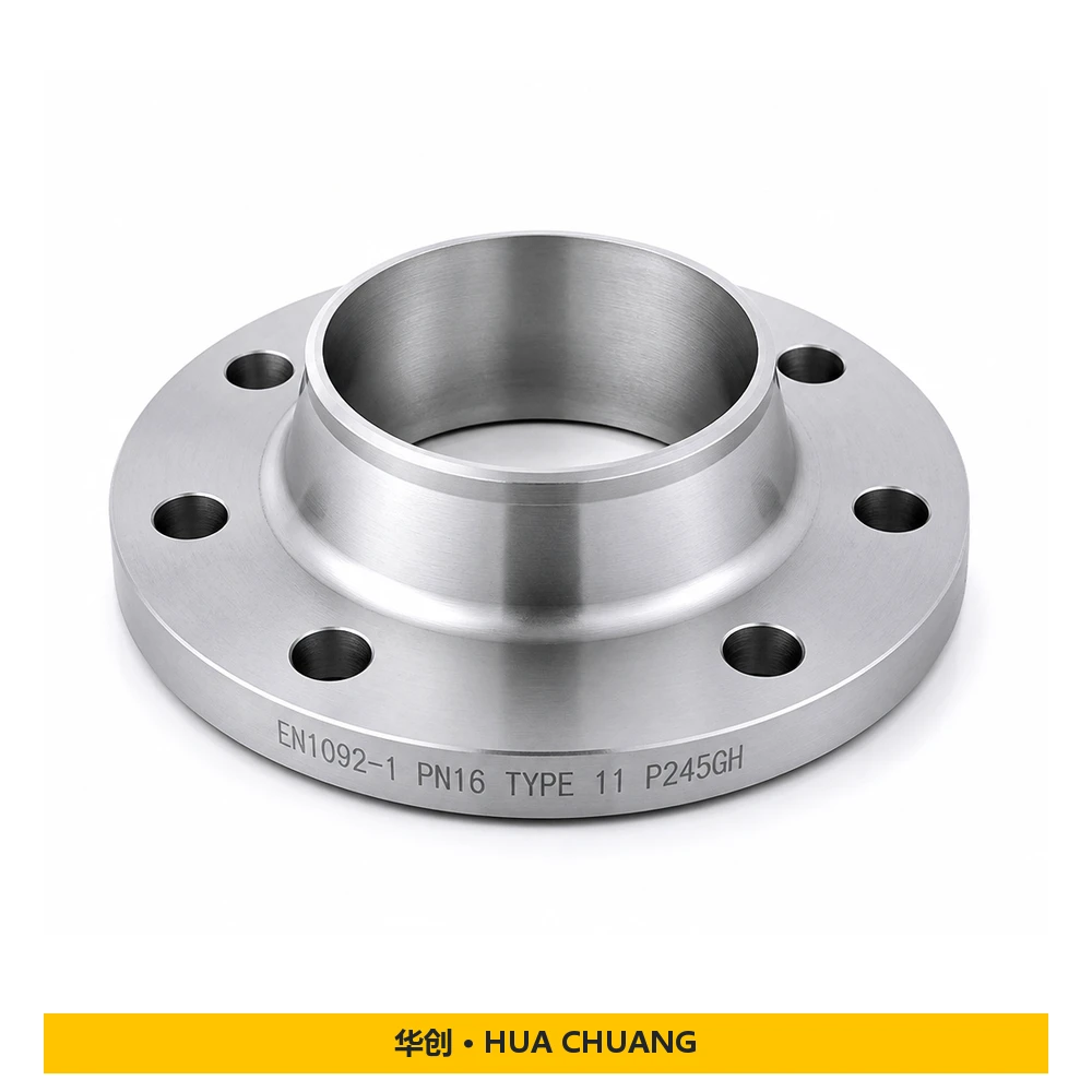 Weld neck flanges — EN 1092-1 · TYPE 11 · Carbon steel · P245GH · PN16
