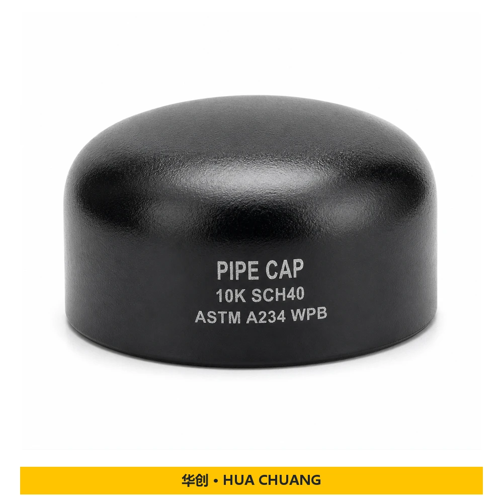 Pipe end caps — 10K · SCH40 · Black paint / Varnish