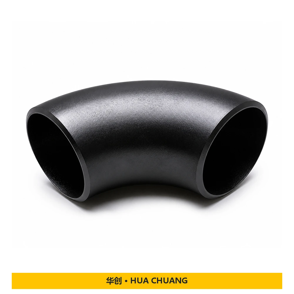 أكواع الأنابيب — ASME B16.9 / ASME B16.28 · فولاذ كربوني · A234 WPB · SCH40 / SCH80 · 90° / 45° / 180° · LR