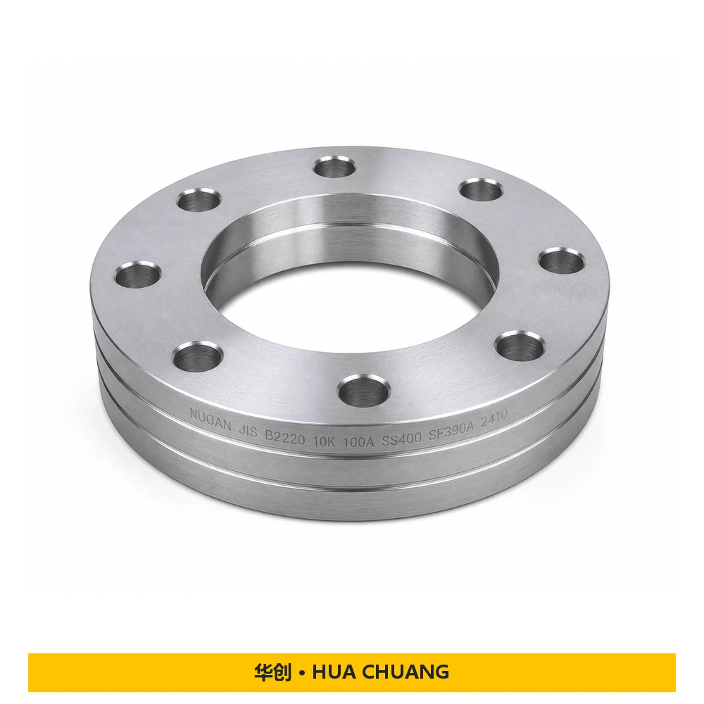 Slip-on flanges — JIS B2220 · Carbon steel · SS400 / SF390A · 10K