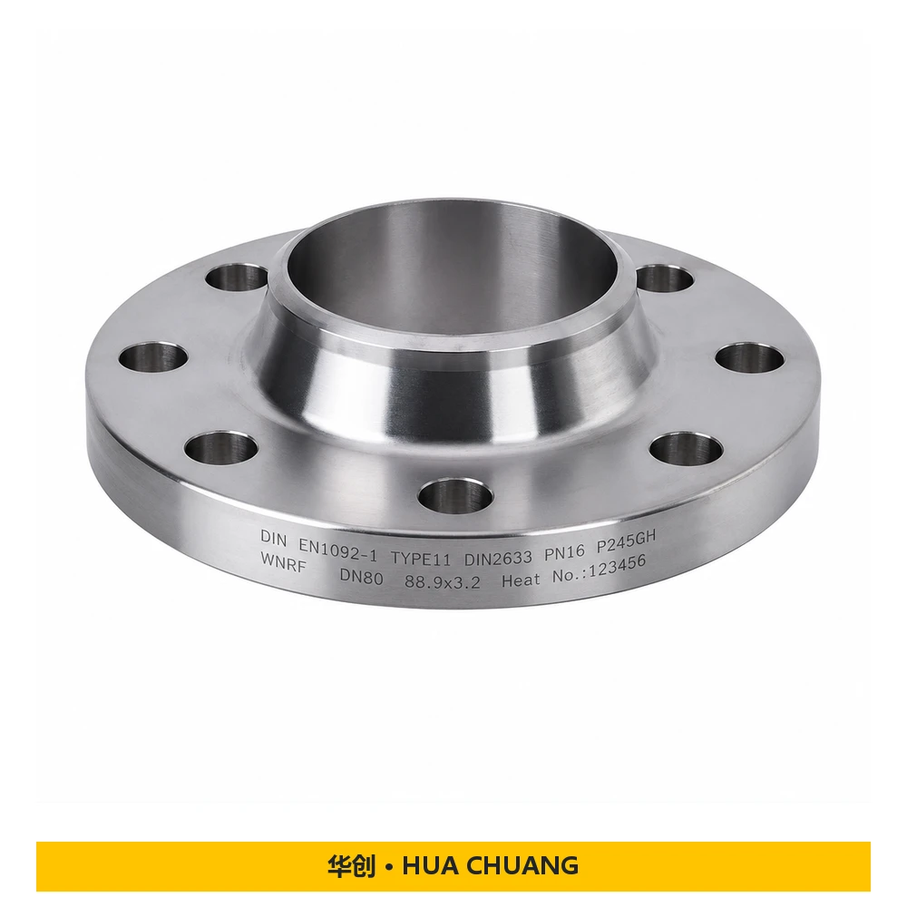 Weld neck flanges — EN 1092-1 / DIN 2633 / DIN 2632 · TYPE11 · Carbon steel · P245GH · PN16