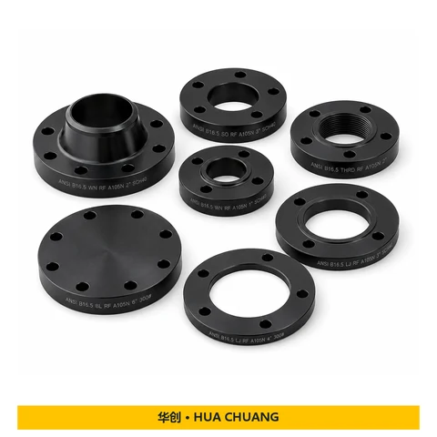 Pipe flanges Product series — ASME B16.5 · Carbon steel · A105N · RF